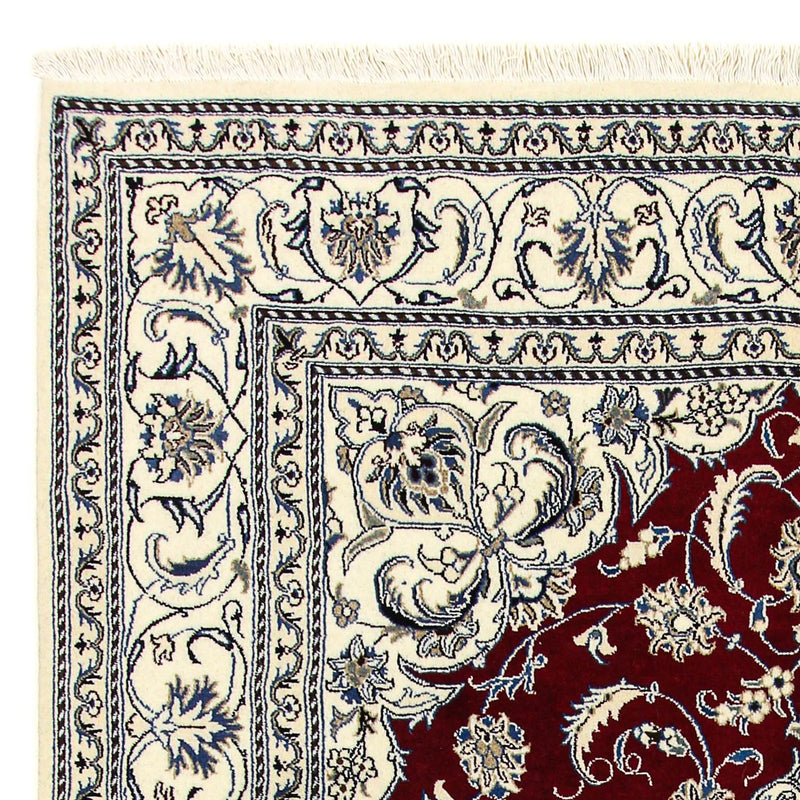 Alfombra persa - Nain - 297 x 200 cm - rojo oscuro