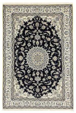 Alfombra persa - Nain - 292 x 196 cm - azul oscuro