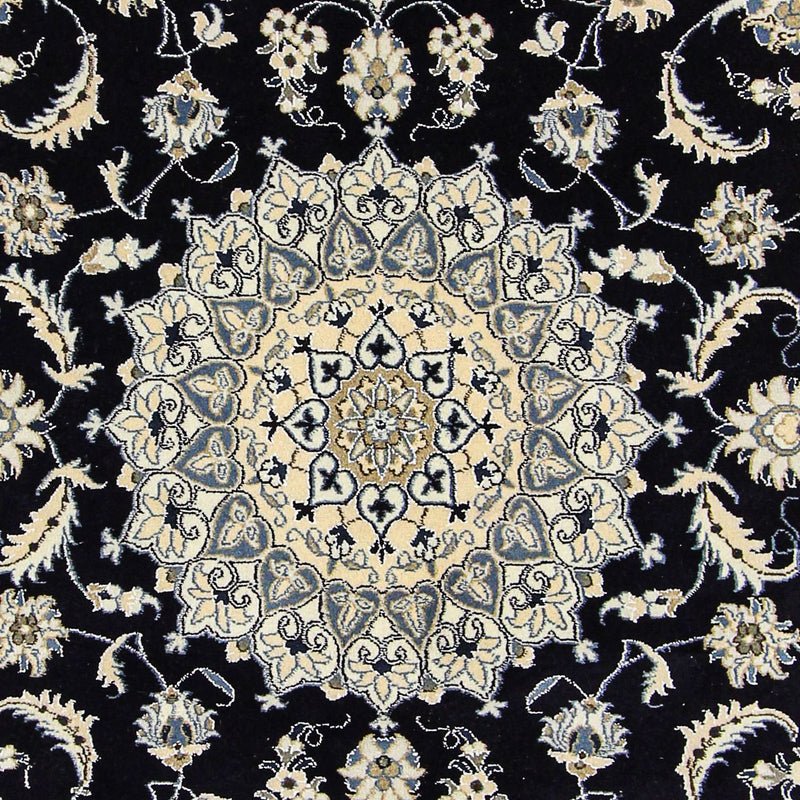 Alfombra persa - Nain - 292 x 196 cm - azul oscuro
