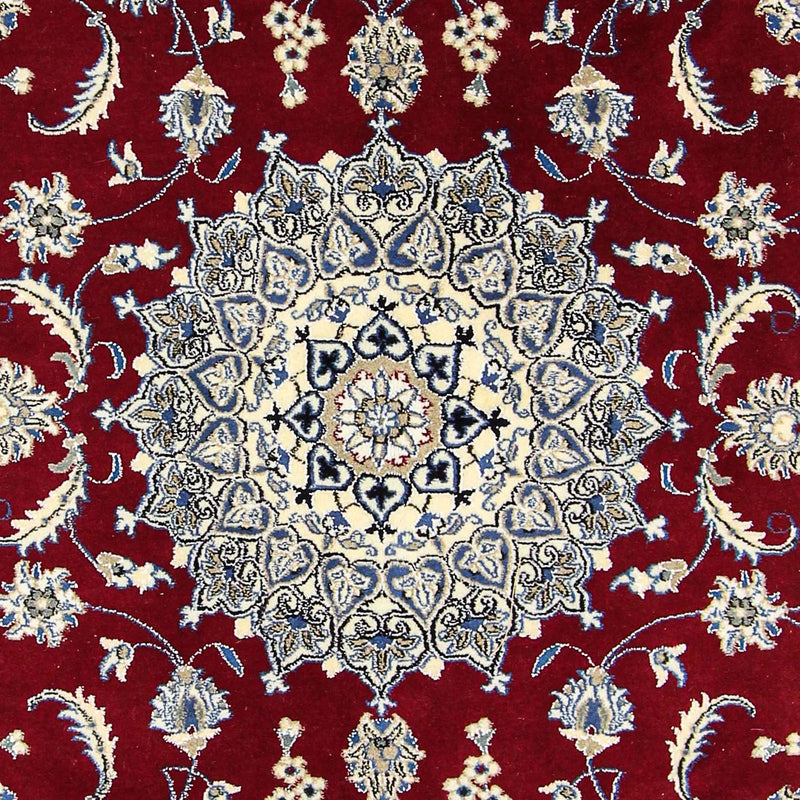 Alfombra persa - Nain - 295 x 194 cm - rojo oscuro