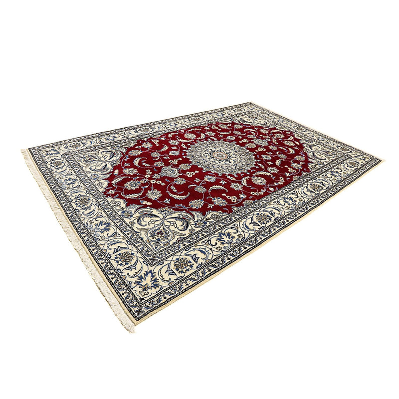 Alfombra persa - Nain - 295 x 194 cm - rojo oscuro