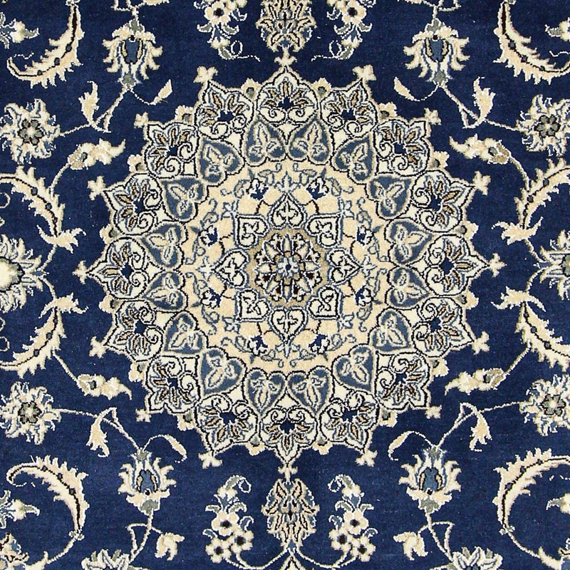 Alfombra persa - Nain - 290 x 198 cm - azul oscuro