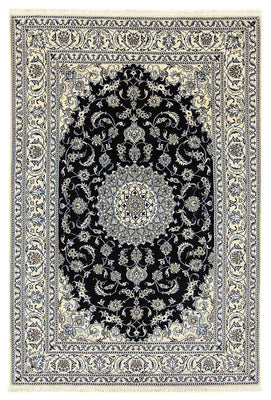 Alfombra persa - Nain - 296 x 197 cm - azul oscuro