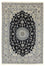 Alfombra persa - Nain - 296 x 197 cm - azul oscuro