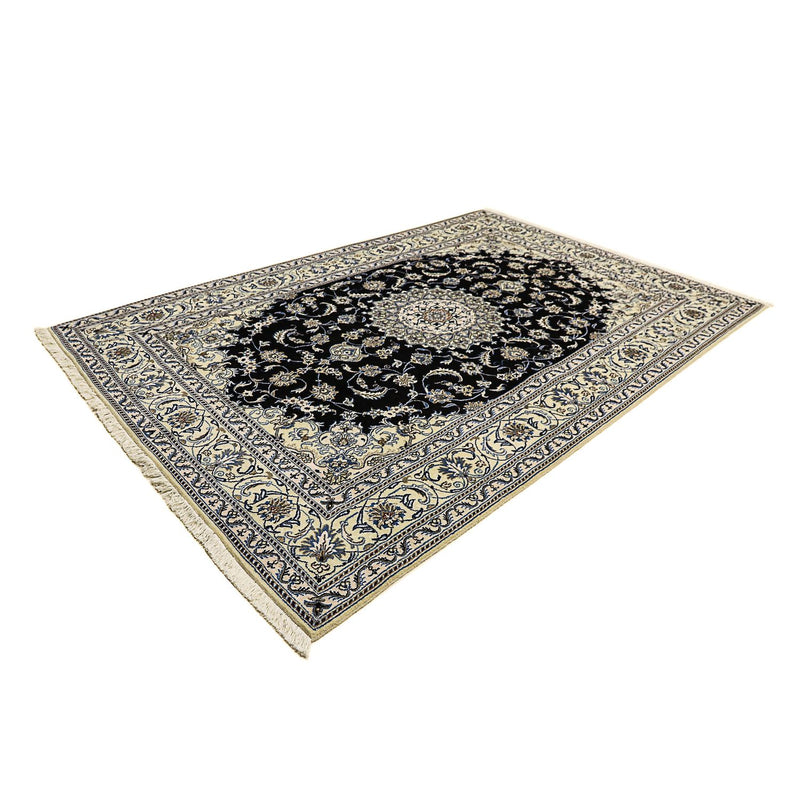 Alfombra persa - Nain - 296 x 197 cm - azul oscuro