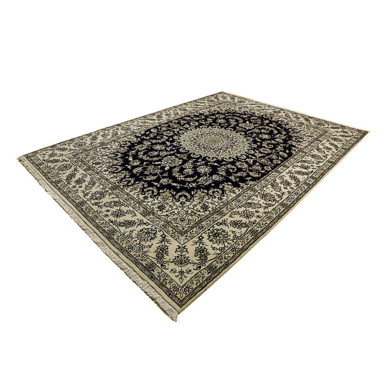 Alfombra persa - Nain - 343 x 251 cm - azul oscuro