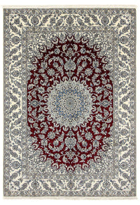 Alfombra persa - Nain - 346 x 246 cm - rojo oscuro