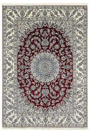 Alfombra persa - Nain - 346 x 246 cm - rojo oscuro