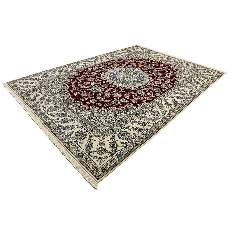 Alfombra persa - Nain - 346 x 246 cm - rojo oscuro