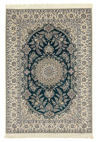 Alfombra Persa - Nain - Prima - 234 x 156 cm - azul oscuro
