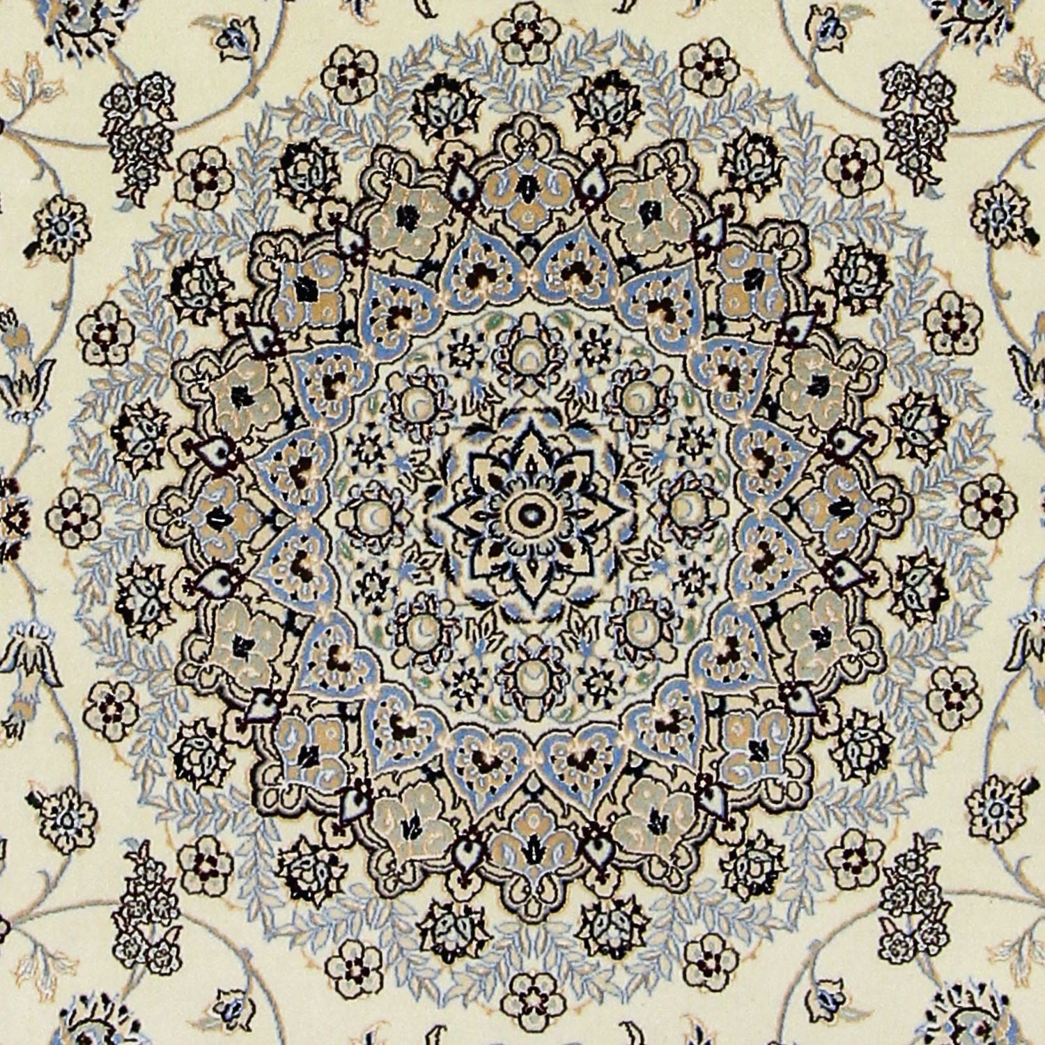 Alfombra Persa - Nain - Prima cuadrado  - 205 x 205 cm - beige