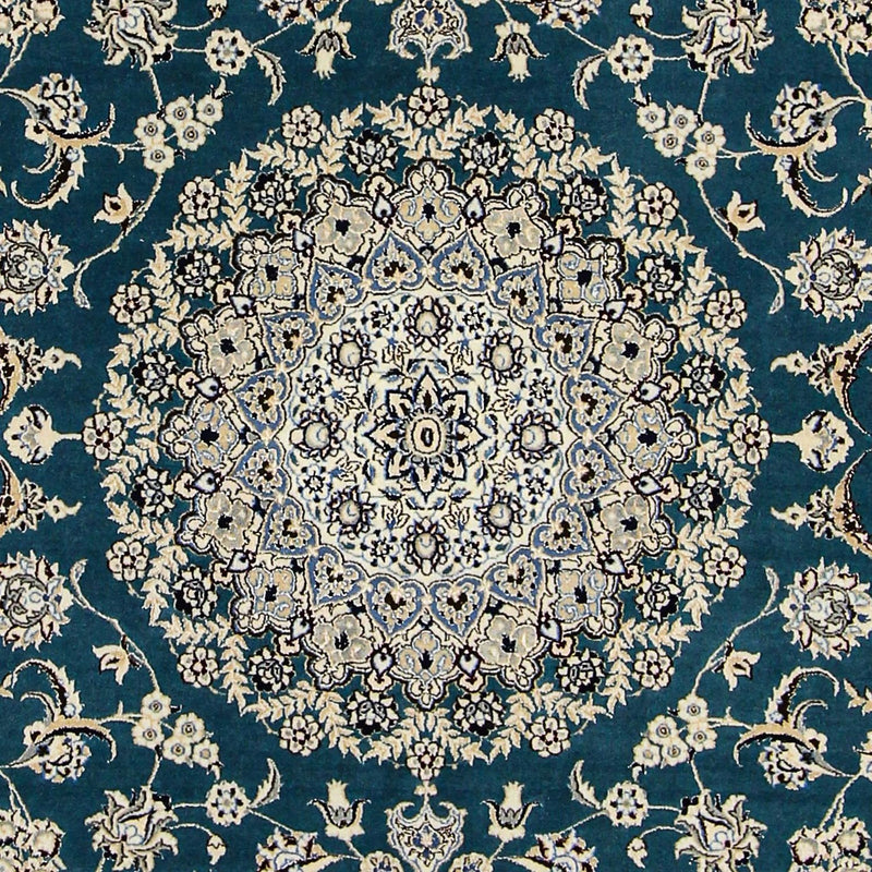 Alfombra Persa - Nain - Prima - 244 x 200 cm - azul oscuro