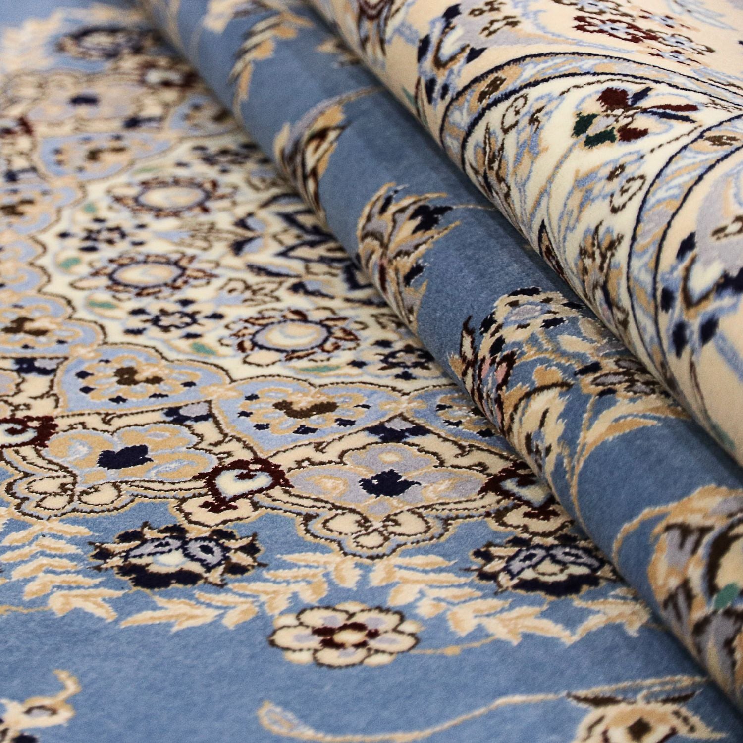 Alfombra Persa - Nain - Prima - 255 x 206 cm - azul
