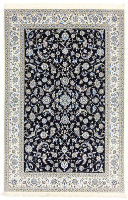 Alfombra Persa - Nain - Prima - 300 x 200 cm - azul oscuro