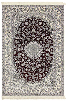 Alfombra Persa - Nain - Prima - 298 x 201 cm - rojo oscuro