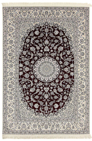 Alfombra Persa - Nain - Prima - 298 x 201 cm - rojo oscuro