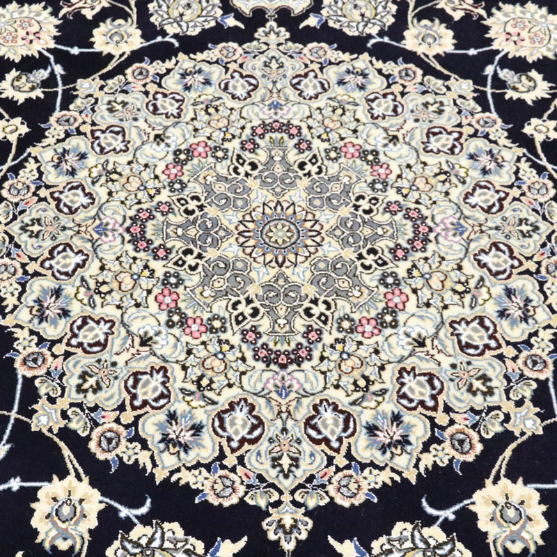 Alfombra Persa - Nain - Real - 309 x 205 cm - azul oscuro
