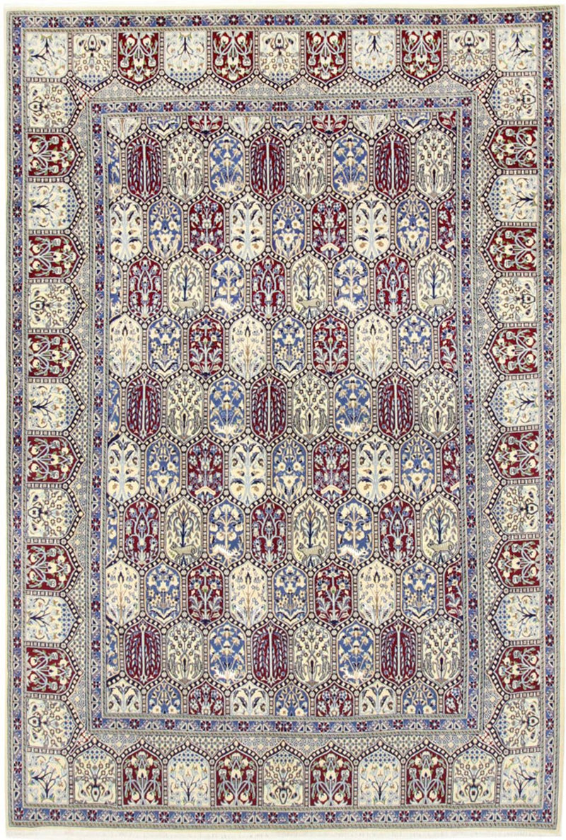 Alfombra Persa - Nain - Real - 303 x 206 cm - multicolor