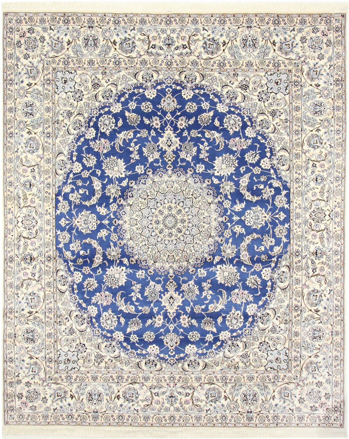 Alfombra Persa - Nain - Real - 303 x 250 cm - azul