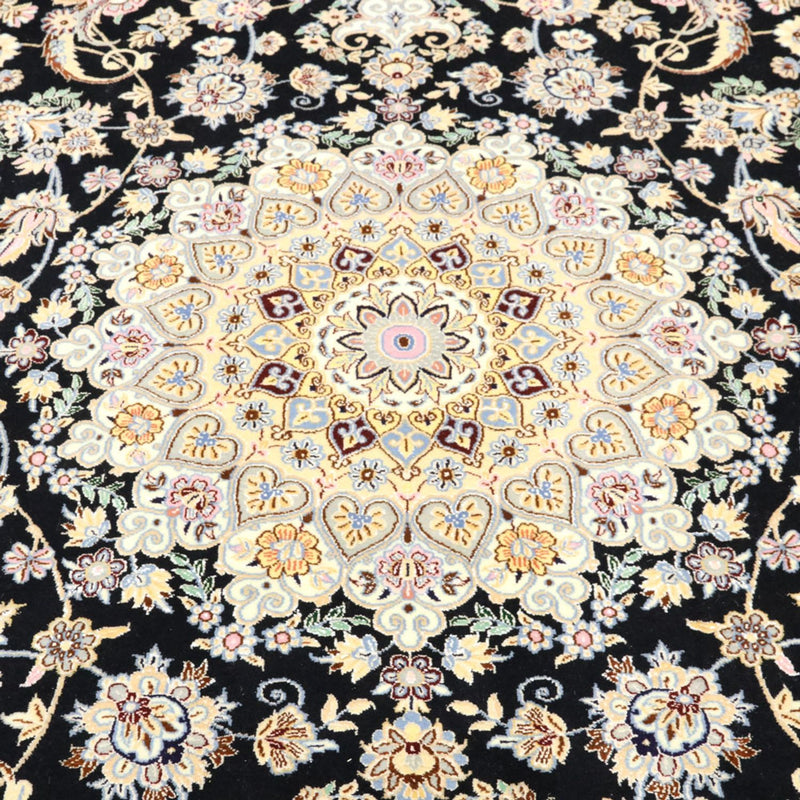 Alfombra Persa - Nain - Real - 350 x 254 cm - azul oscuro