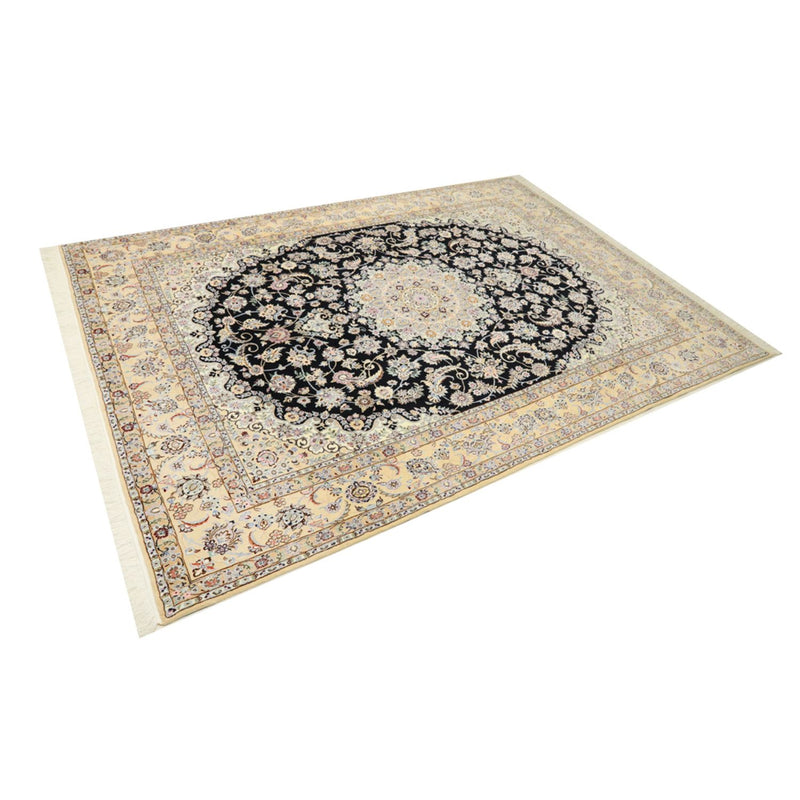 Alfombra Persa - Nain - Real - 350 x 254 cm - azul oscuro