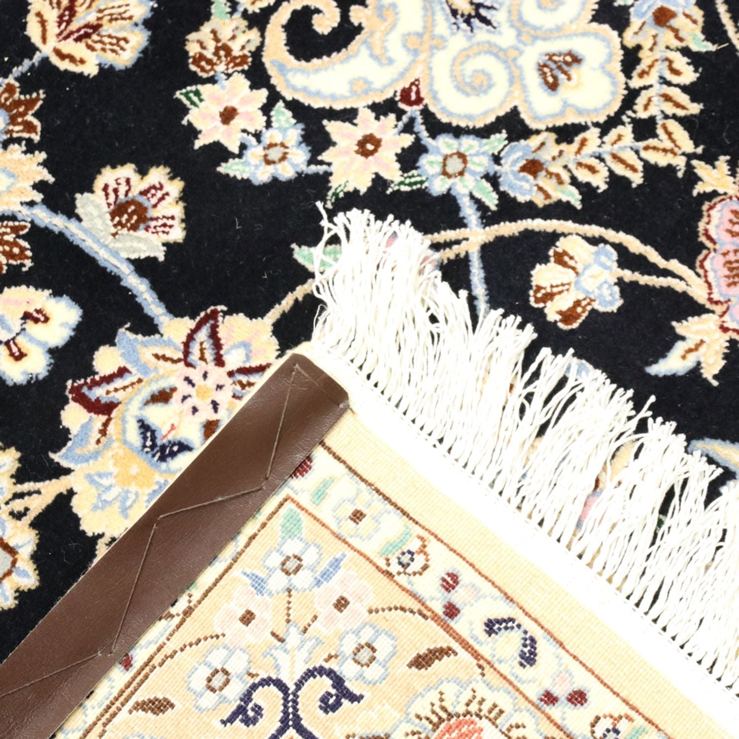 Alfombra Persa - Nain - Real - 350 x 254 cm - azul oscuro