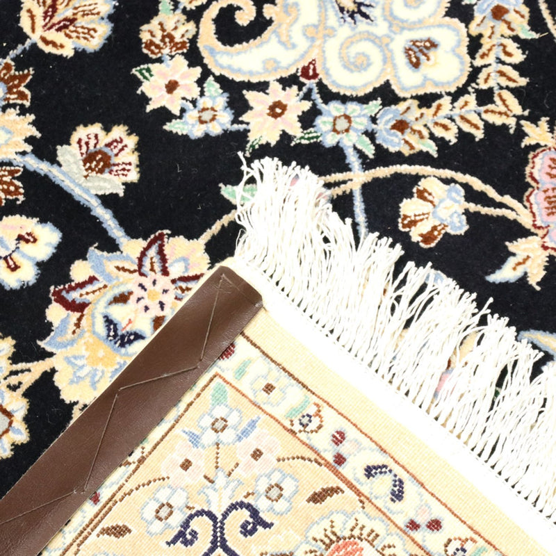 Alfombra Persa - Nain - Real - 350 x 254 cm - azul oscuro