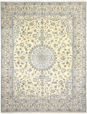 Alfombra Persa - Nain - Real - 393 x 303 cm - crema