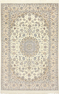 Alfombra Persa - Nain - Real - 305 x 205 cm - crema