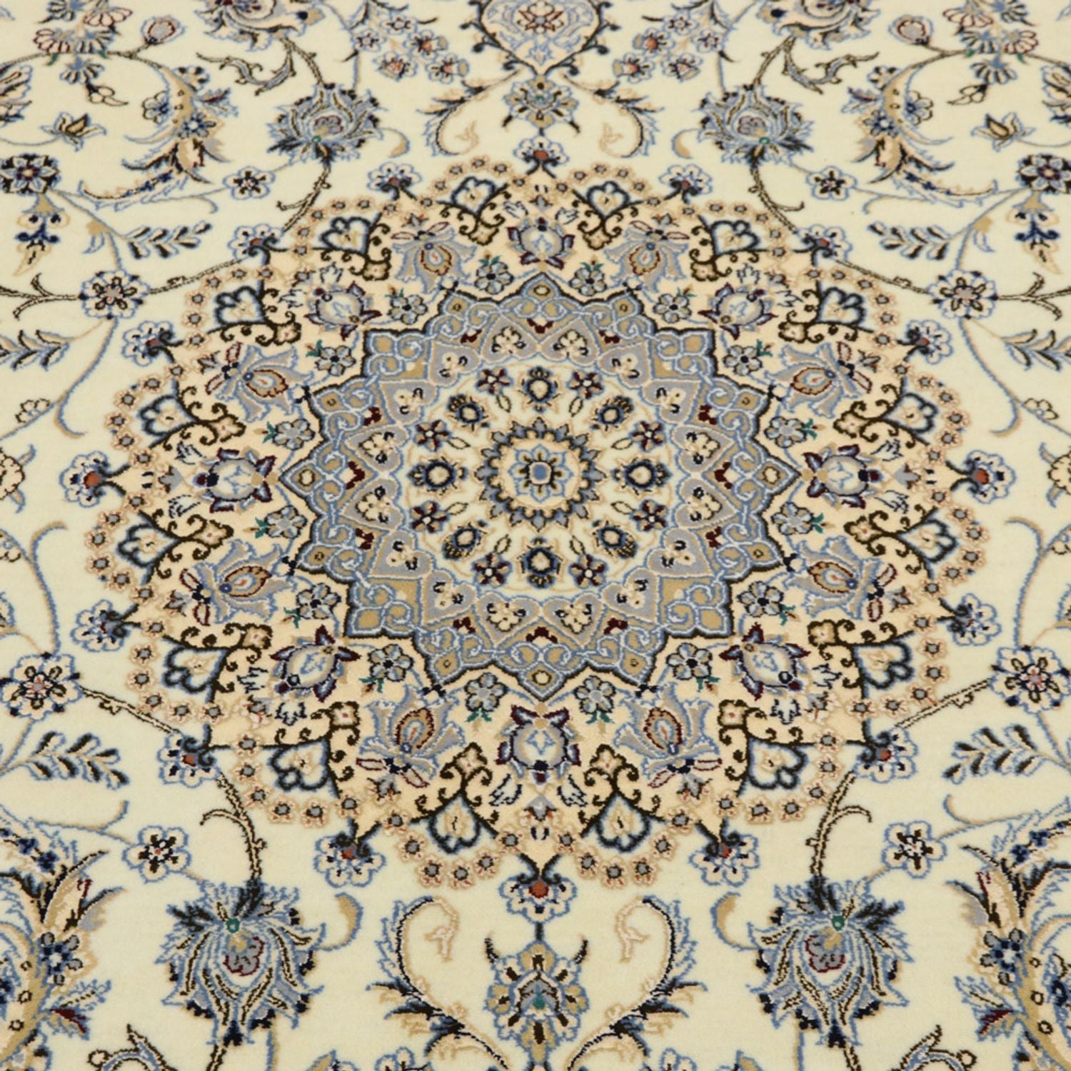 Alfombra Persa - Nain - Real - 305 x 205 cm - crema