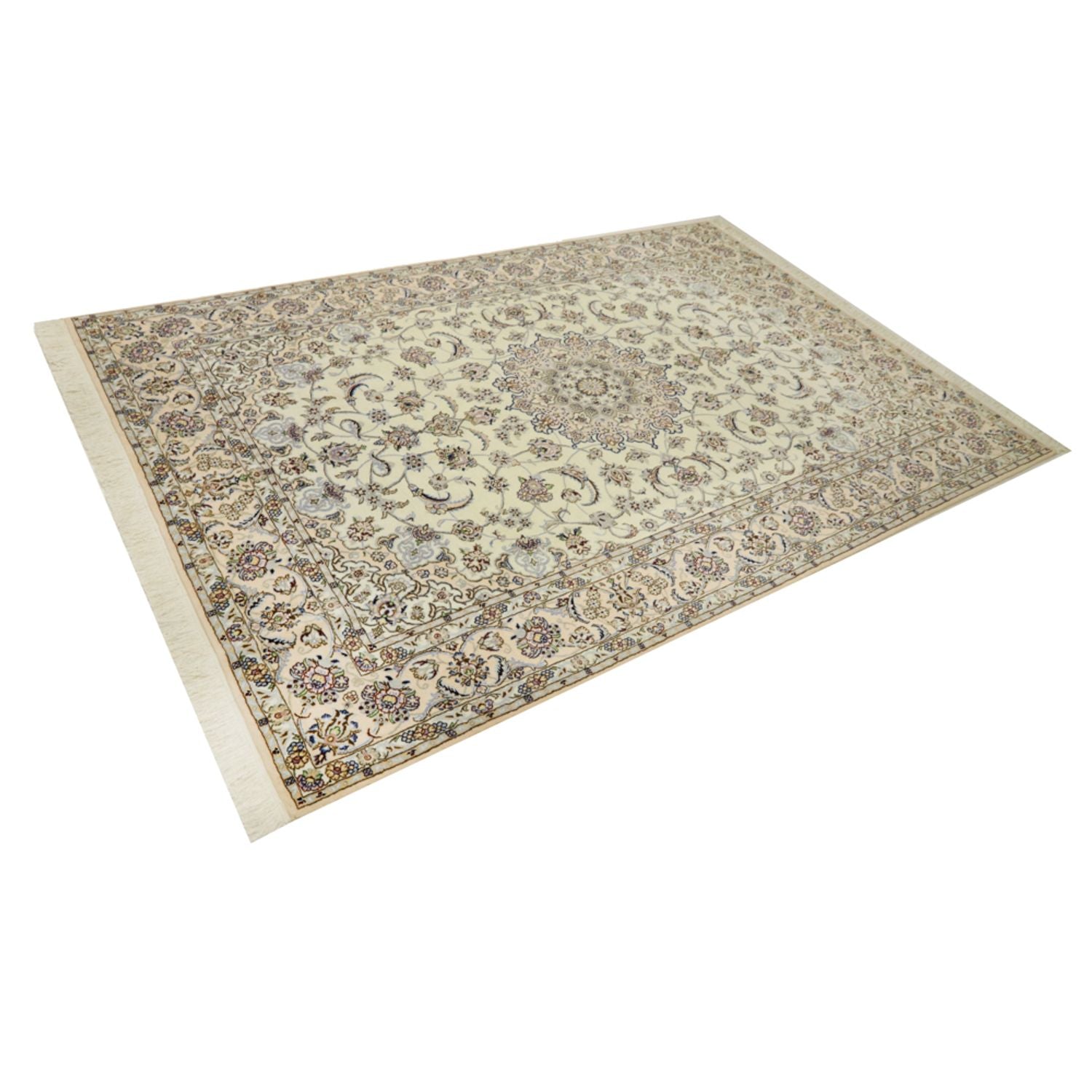 Alfombra Persa - Nain - Real - 302 x 205 cm - crema
