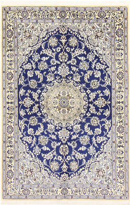 Alfombra Persa - Nain - Real - 175 x 116 cm - azul