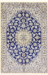 Alfombra Persa - Nain - Real - 175 x 116 cm - azul
