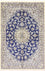 Alfombra Persa - Nain - Real - 175 x 116 cm - azul