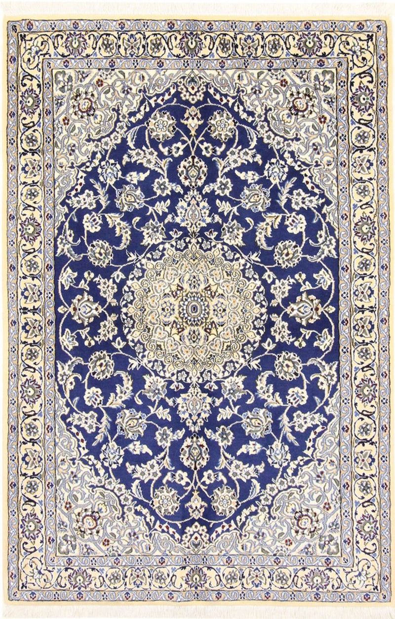 Alfombra Persa - Nain - Real - 175 x 116 cm - azul