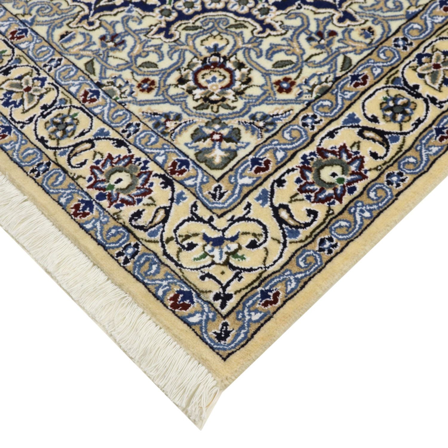 Alfombra Persa - Nain - Real - 175 x 116 cm - azul