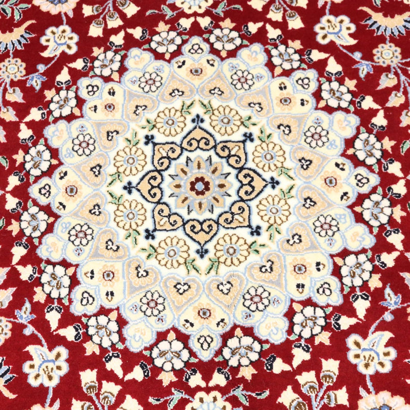 Alfombra Persa - Nain - Real - 200 x 132 cm - rojo