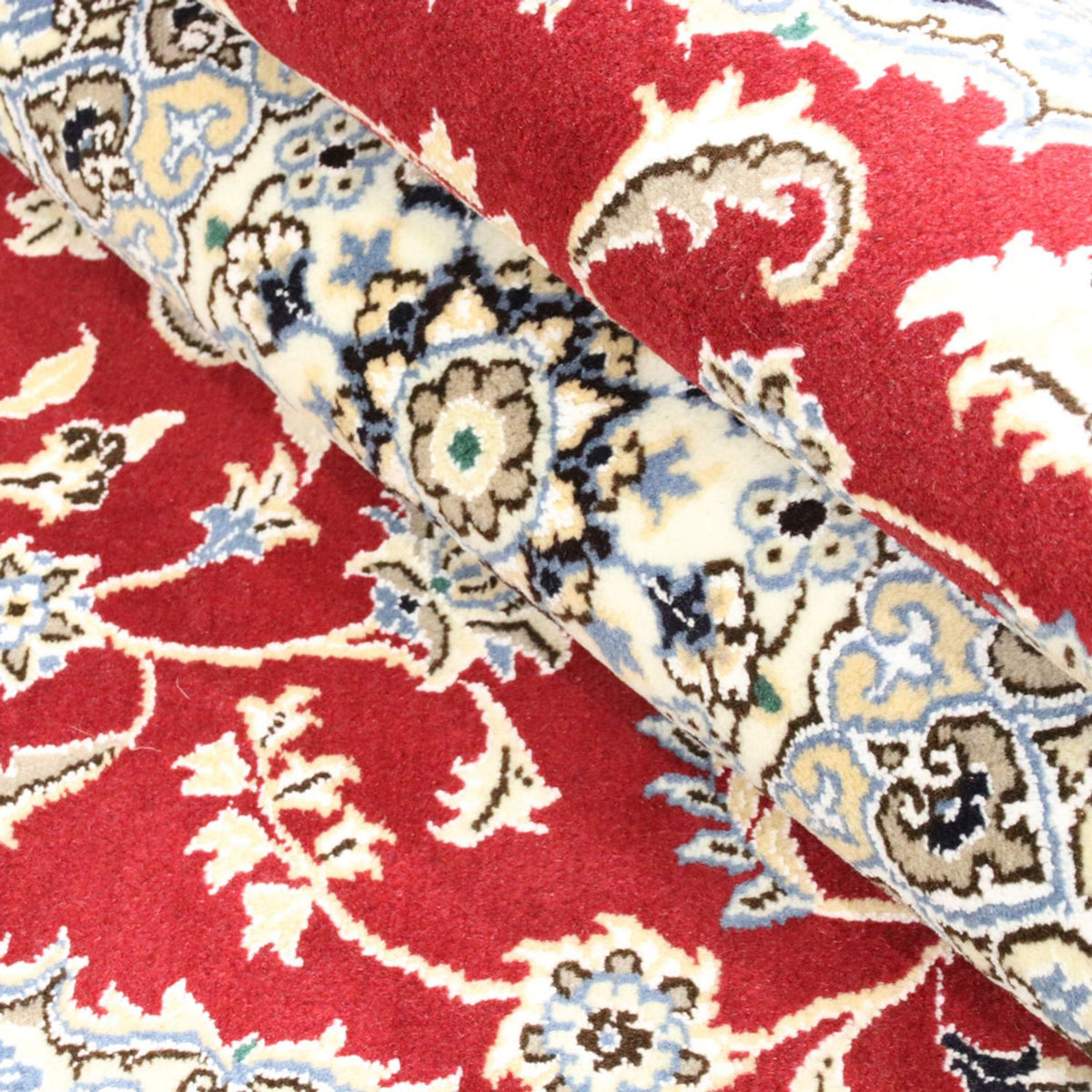 Alfombra Persa - Nain - Real - 206 x 148 cm - rojo