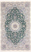 Alfombra Persa - Nain - Real - 257 x 158 cm - verde