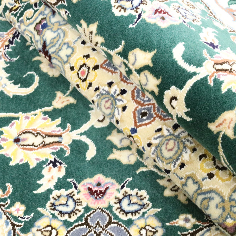 Alfombra Persa - Nain - Real - 257 x 158 cm - verde
