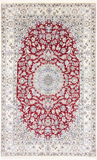 Alfombra Persa - Nain - Real - 248 x 148 cm - rojo