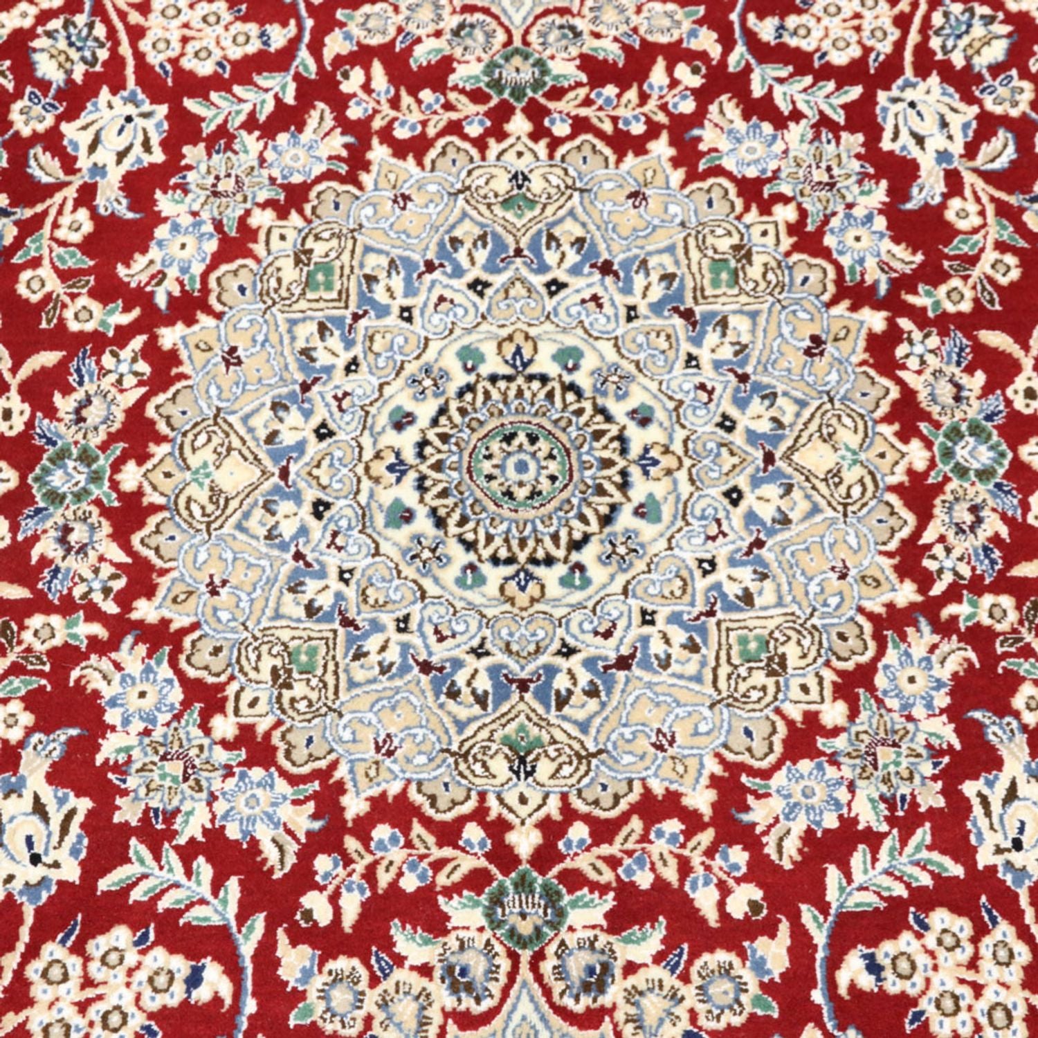 Alfombra Persa - Nain - Real - 248 x 148 cm - rojo
