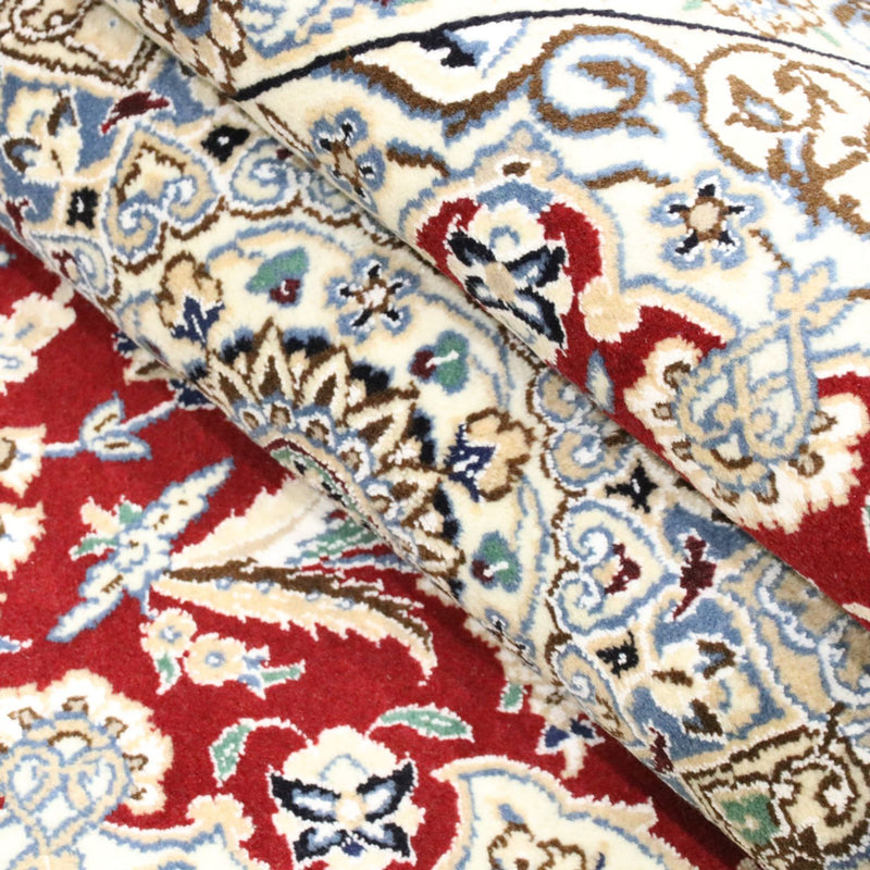 Alfombra Persa - Nain - Real - 248 x 148 cm - rojo