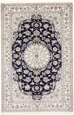 Alfombra Persa - Nain - Real - 233 x 155 cm - rojo vino