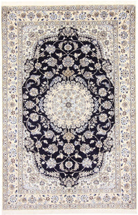 Alfombra Persa - Nain - Real - 233 x 155 cm - rojo vino