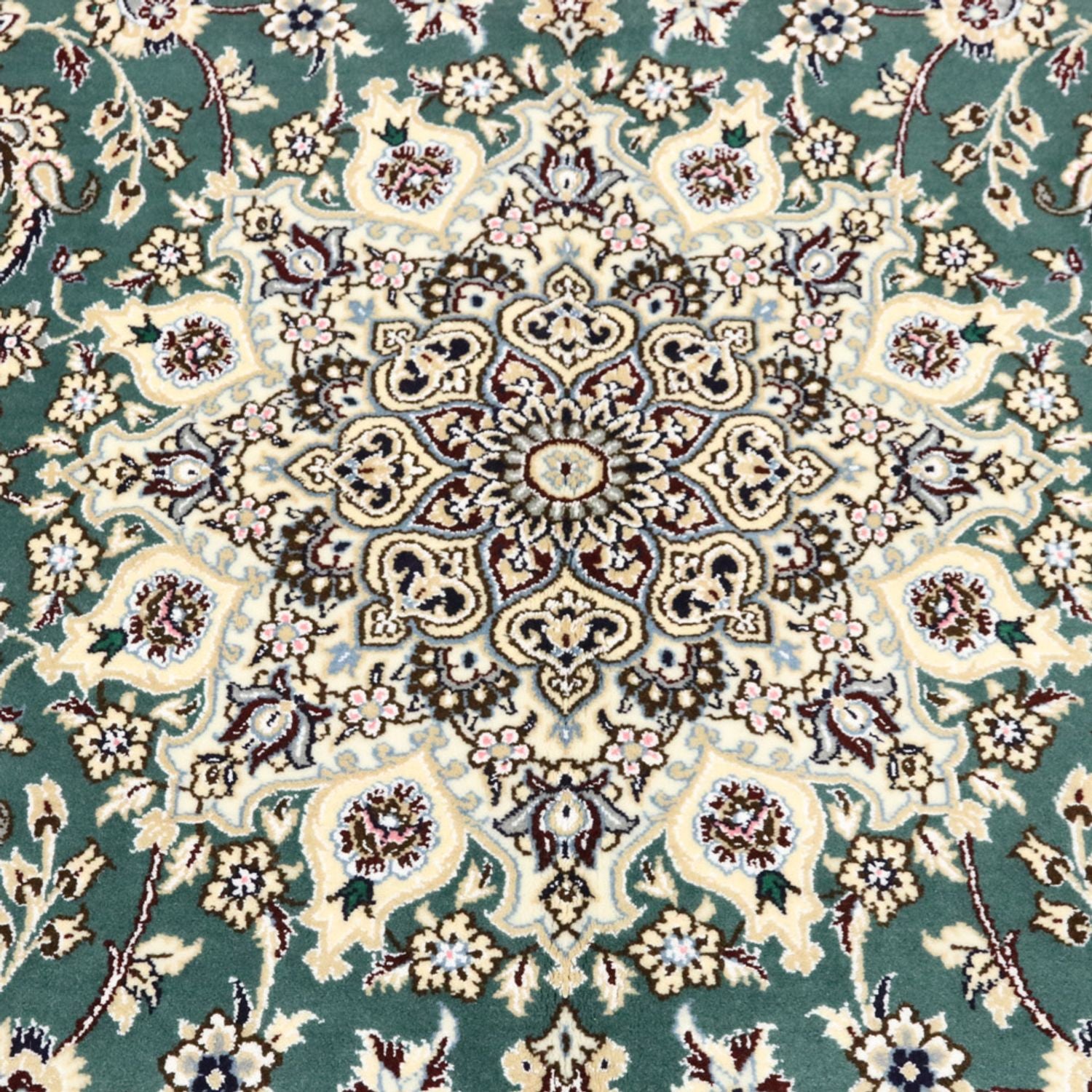 Alfombra Persa - Nain - Real - 259 x 156 cm - verde