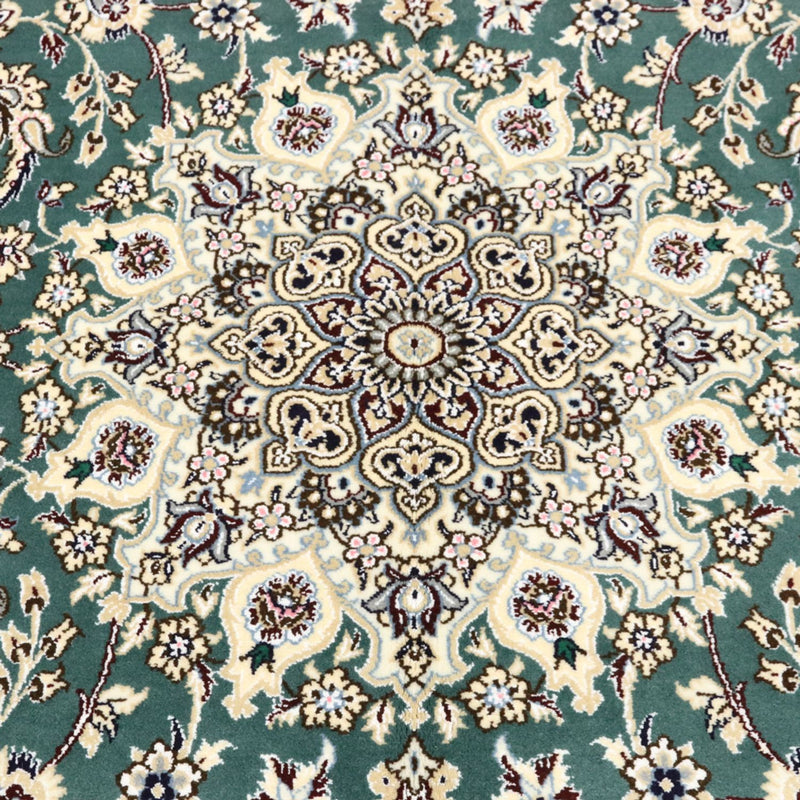 Alfombra Persa - Nain - Real - 259 x 156 cm - verde