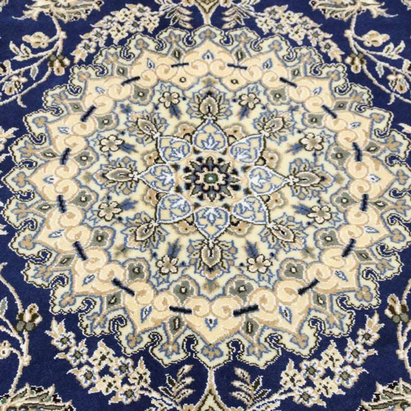 Alfombra Persa - Nain - Real - 244 x 146 cm - azul