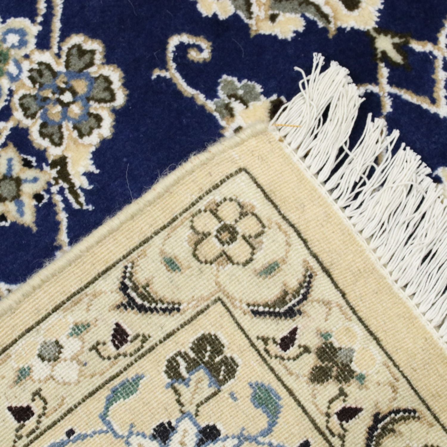 Alfombra Persa - Nain - Real - 244 x 146 cm - azul