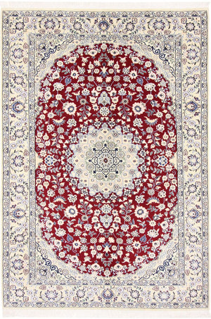 Alfombra Persa - Nain - Real - 218 x 156 cm - rojo